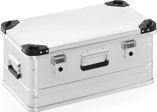 Aluminiumbox L582xB385xH275mm 47 l mit Klappverschluss und Stapelecken