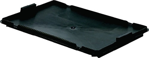 Deckel L600xB400mm schwarz PP passend für Drehstapelbehälter LA-KA-PE