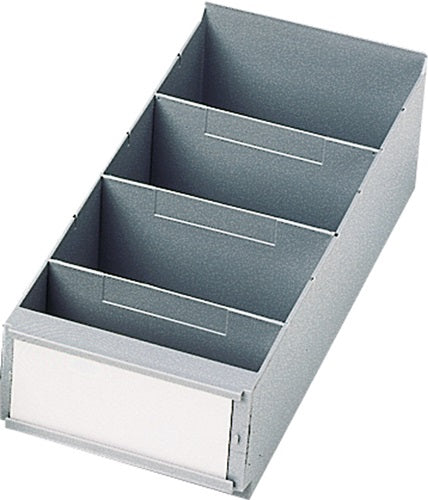 Trennwand für Regalkasten B 160 mm PS grau 25St/Btl LA-KA-PE