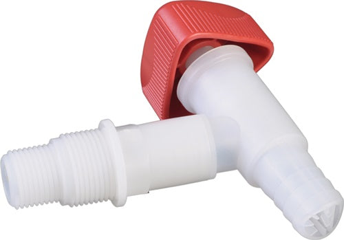 Auslaufhahn HDPE/LDPE R 1/2+R 3/4 ? HÜNERSDORFF