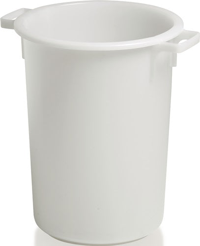 Kunststoffbehälter rund 50 l HD-PE weiß D420xH540mm mit Außengriff CRAEMER