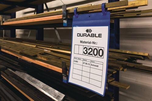 Dokumententasche B210xH148 mm DIN A5 quer mit 2 Laschen dunkelblau Pak a 50 St DURABLE