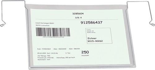 Dokumententasche B330xH245 mm DIN A4 quer mit flexiblem Drahtbügel EICHNER - VPE: 10