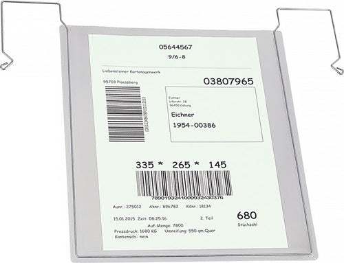 Dokumententasche B280xH325 mm DIN A4 hoch mit flexiblem Drahtbügel EICHNER - VPE: 10