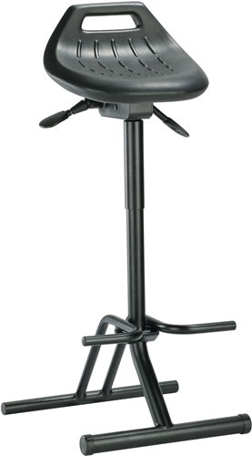 Stehhilfe Integralschaum Sitzhöhenverstellung 640-840 mm Stahlrohr schwarz klappbar BIMOS