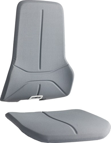 Wechselpolster Supertec-Gewebe grau passend für Sitz und Rückenlehne BIMOS