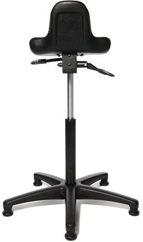 Stehhilfe Integralschaum Sitzhöhenverstellung 550-810 mm Stahlrohr schwarz TOPSTAR – Ansicht 3