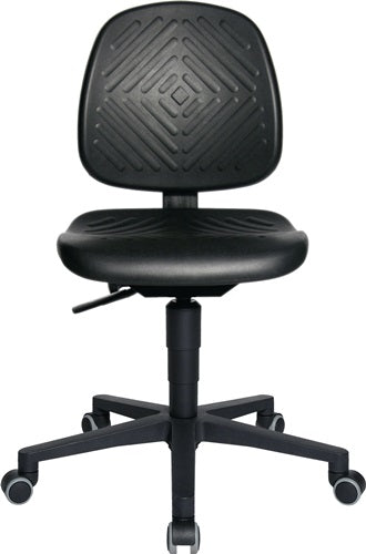Arbeitsdrehstuhl TEC 40 Rollen Polyurethanschaum schwarz 410-540 mm TOPSTAR – Ansicht 4