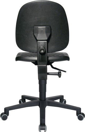 Arbeitsdrehstuhl TEC 40 Rollen Polyurethanschaum schwarz 410-540 mm TOPSTAR – Ansicht 3