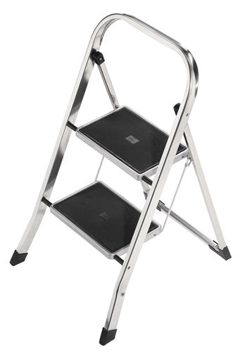 Klapptritt Stufen einschl Plattform 2 Plattformhöhe 470 mm Aluminium mit Stahl-Stufen HAILO
