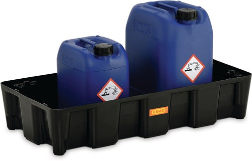 Auffangwanne 35 l L800xB400xH165mm Polyethylen ohne PE-Rost CEMO – Ansicht 3