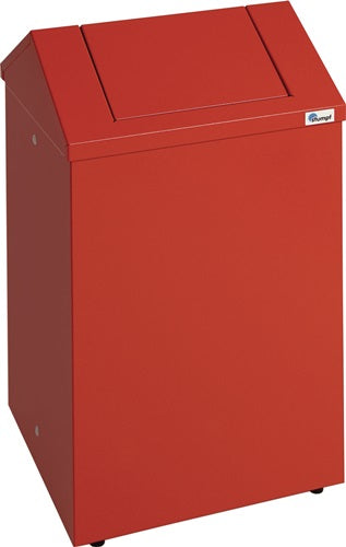 Putzwollkasten H570xB330xT310mm Gehäuse feuerrot RAL 3000 / Klappe feuerrot RAL 3000 Stahlblech STUMPF