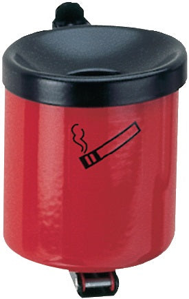 Wandascher Ø150xH145mm rot mit Kippvorrichtung TKG