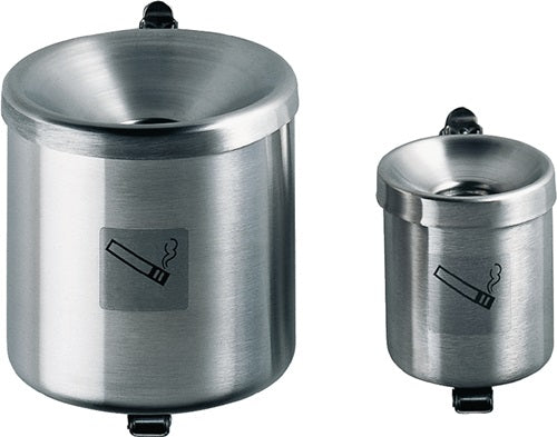 Sicherheitswandascher Ø90xH100mm silberfarbig mit Kippvorrichtung TKG