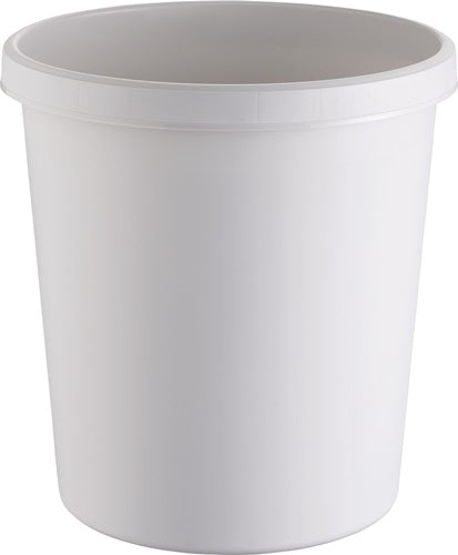 Papierkorb 18 l H331xØ315 mm mit Griffrand Kunststoff lichtgrau HELIT - VPE: 6