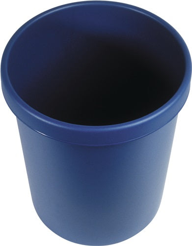 Papierkorb 18 l H331xØ315 mm mit Griffrand Kunststoff blau HELIT - VPE: 6 – Ansicht 3