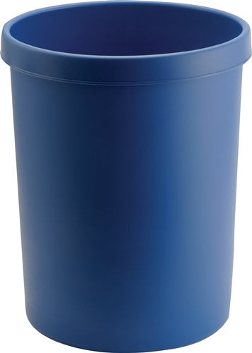 Papierkorb 45 l H480xØ390 mm mit Griffrand Kunststoff blau HELIT