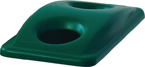 Deckel Polyethylen grün B290xT520mm passend für Wertstoffsammler 60/87 l für Flascheneinwurf RUBBERMAID