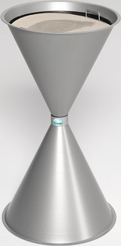 Standascher D400xH730mm silber Stahlblech VAR