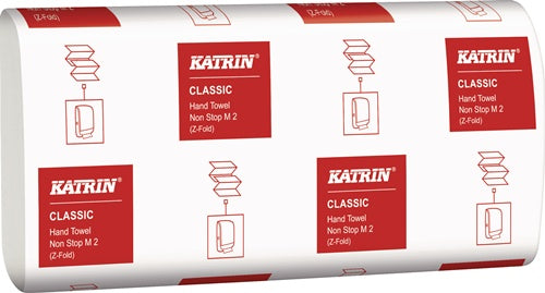 Falthandtuch Katrin Classic M 2 2-lagig weiß L240xB203camm 4000 Tücher/KT ELOS