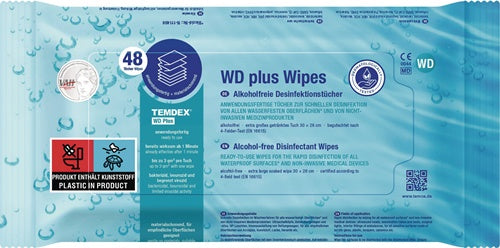 Desinfektionstücher TEMDEX® WD plus Wipes L300xB270ca mm KT=6x48 Tücher RHEOSEPT