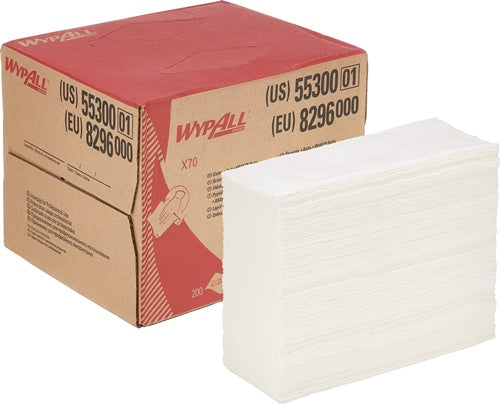 Wischtuch WypAll® X70 8296 L426xB282ca mm weiß 1-lagig Box WYPALL