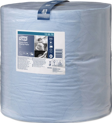 Putztuch TORK 130070 L340xB369ca mm blau 2-lagig geprägt Rolle TORK