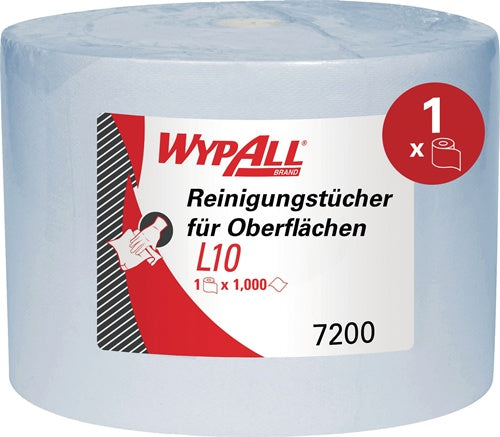 Putztuch WYPALL L10 EXTRA 7200 L380xB240ca mm blau 1-lagig WYPALL