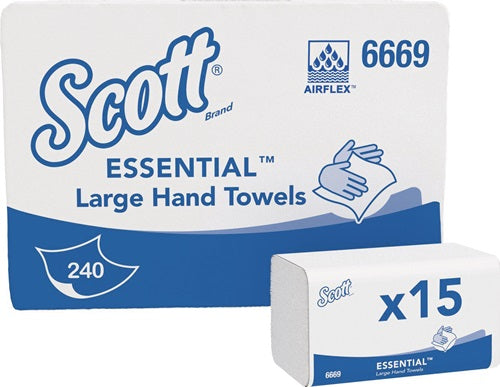 Falthandtuch 6669 1-lagig weiß L318xB200camm passend für 9000 474 108 SCOTT