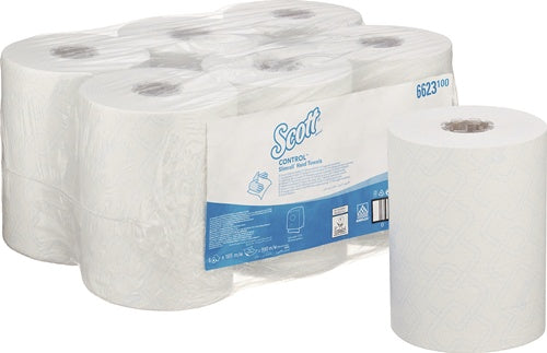 Rollenhandtuch Scott® Control™ 6623 1-lagig weiß L ca165mxB ca198mm passend für 9000 469 708 9000 469 714 6 Rollen/KT SCOTT