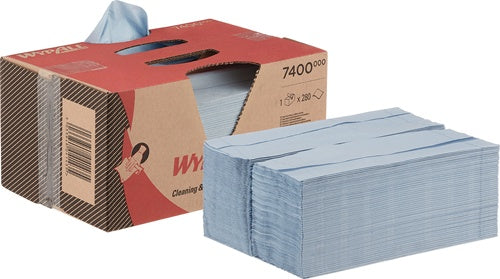 Putztuch WYPALL® L20 7400 L420xB330ca mm blau 2-lagig WYPALL