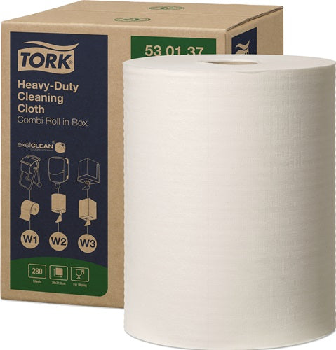 Putztuch TORK 530137 L380xB315ca mm weiß 1-lagig Rolle TORK