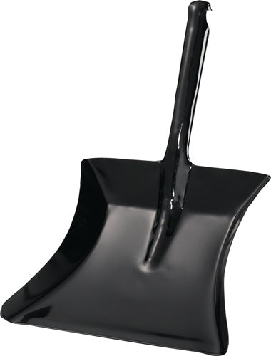 Kehrschaufel mit Düllgriff Metall schwarz lackiert Blatt L230xB260 mm