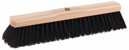 Saalbesen Rosshaar Länge 400 mm mit Stielloch Sattelholz