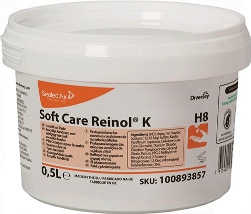 Handwaschpaste Soft Care REINOL K 500 ml frei vhautaggressiven Bestandteilen DIVERSEY