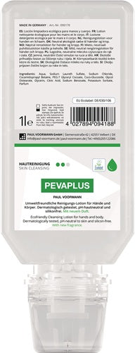 Handreinigung Pevaplus 1 l silikonfrei pH-Hautneutral Softflasche PAUL VOORMANN