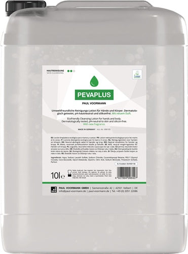 Handreinigung Pevaplus 10 l silikonfrei pH-Hautneutral Kanister PAUL VOORMANN
