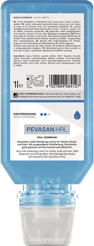 Handreinigung Pevasan HRL 1 l silikonfrei pH-Hautneutral Softflasche PAUL VOORMANN