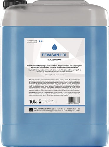 Handreinigung Pevasan HRL 10 l silikonfrei pH-Hautneutral Kanister PAUL VOORMANN