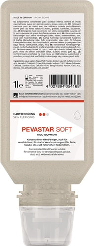 Handreinigung Pevastar SOFT 1 l silikon- und lösemittelfrei Softflasche PAUL VOORMANN