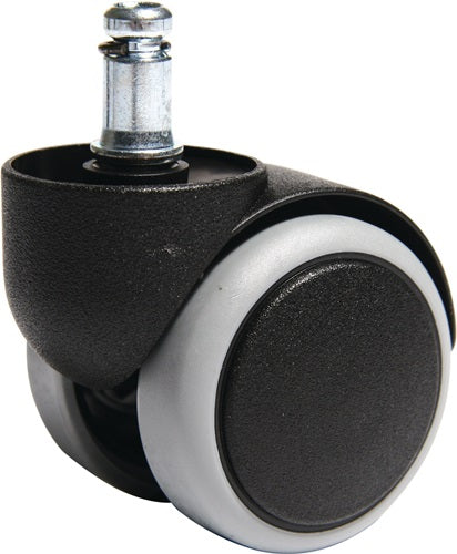 Rollen für harte Böden Rollen-Ø 50 mm passend für Bürodrehstuhl Stiftlänge 23 mm Stift-Ø 10 mm 5 St/Btl TOPSTAR