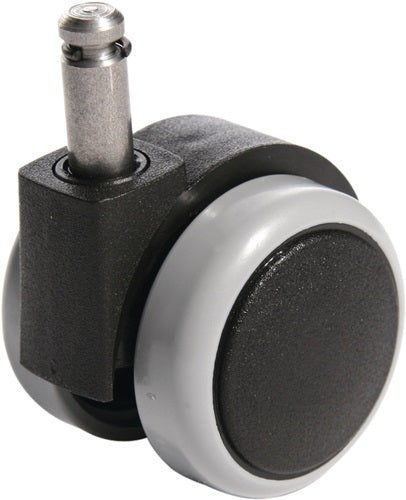 Rollen für harte Böden Rollen-Ø 55 mm passend für Bürodrehstuhl Stiftlänge 25 mm Stift-Ø 10 mm 5 St/Btl TOPSTAR