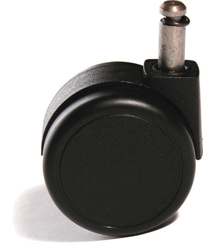 Rollen für weißhe Böden Rollen-Ø 55 mm passend für Bürodrehstuhl Stiftlänge 25 mm Stift-Ø 10 mm 5 St/Btl TOPSTAR