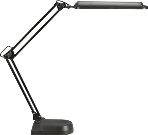 Schreibtischleuchte Metall / Kunststoff schwarz Höhe max 410 mm Standfuß mit LED