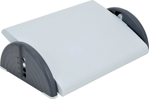 Fußstütze lichtgrau RAL 7035 B520xT350xH140 mm Höhenverstellung 4-fach 30-165 mm WEDO
