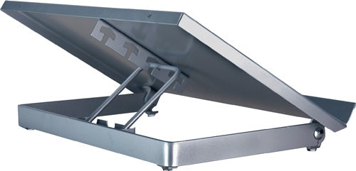 Konzepthalter B350xT247xH60mm Metall silber verstellbarer Sichtabstand