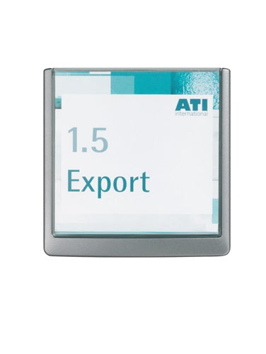 Tür-/Infoschild B149xH1485mm Sichtfenster Acrylglas Rückenteil ABS graphit DURABLE