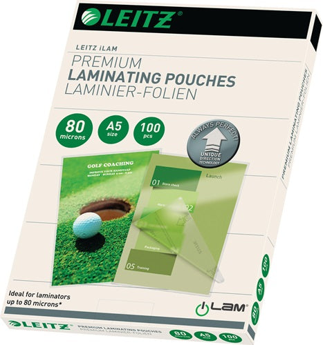 Laminierfolie DIN A3 L426xB303 mm Folienstärke 80 µm KT = 100 Stück LEITZ