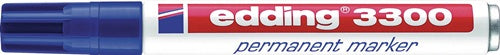 Permanentmarker 3300 blau Strichbreite 1-5 mm Keilspitze EDDING - VPE: 10