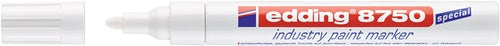 Industrie-Lackmarker 8750 weiß Strichbreite 2-4 mm Rundspitze EDDING - VPE: 10